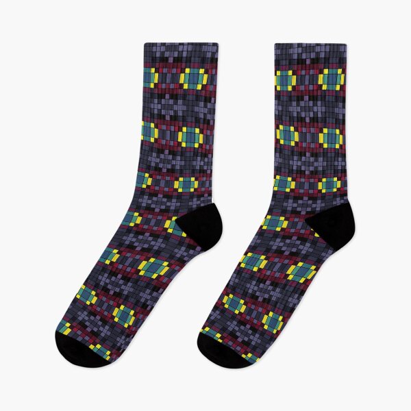Item preview, Floral Magma Volcano Tropic Island Pixel Pattern designed and sold by IPattern.