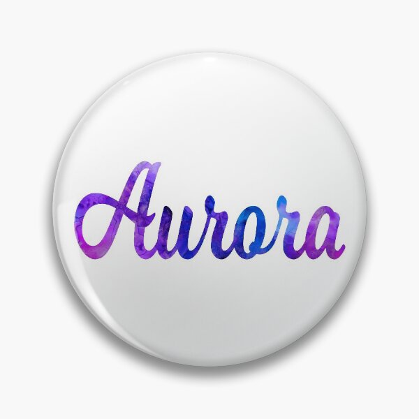 Item preview, Aurora girls name pretty multi-color design designed and sold by ComicKitsch.