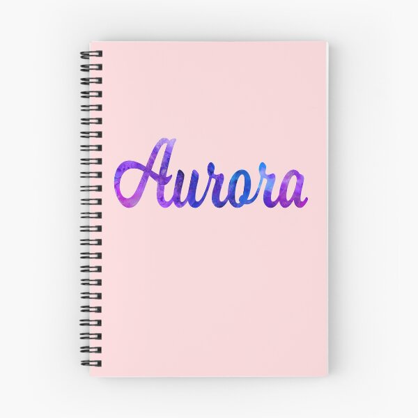 Item preview, Aurora girls name pretty multi-color design designed and sold by ComicKitsch.