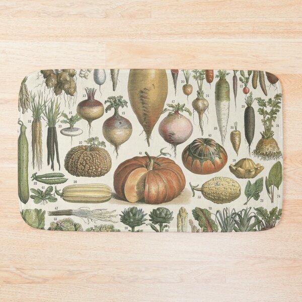 Item preview,   Varieties of vegetables legumes  chart poster art - Adolphe Millot  designed and sold by Vintage Designs +.