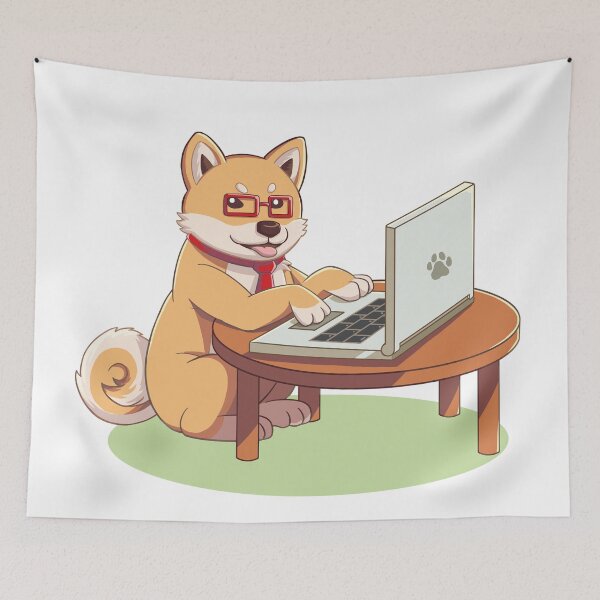 Item preview, Office Dog (Brown) designed and sold by EdgeKagami.