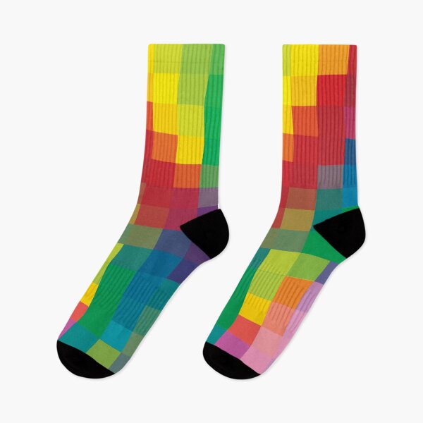Item preview, Absolutely Impossible Pixel Pattern - Rainbow designed and sold by LJWDesigns.