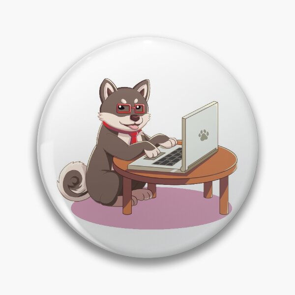 Item preview, Office Dog (Black) designed and sold by EdgeKagami.