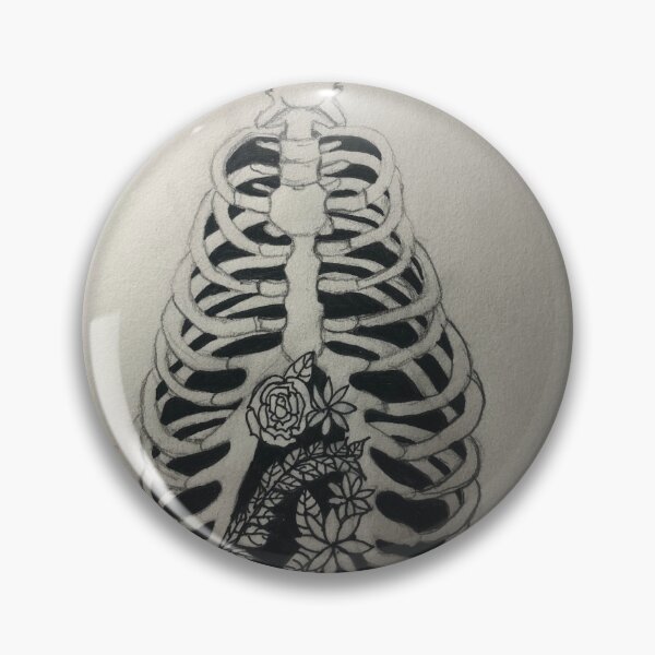 Item preview, Skeleton Rib Cage wirh Flowers  designed and sold by PlanetCards.
