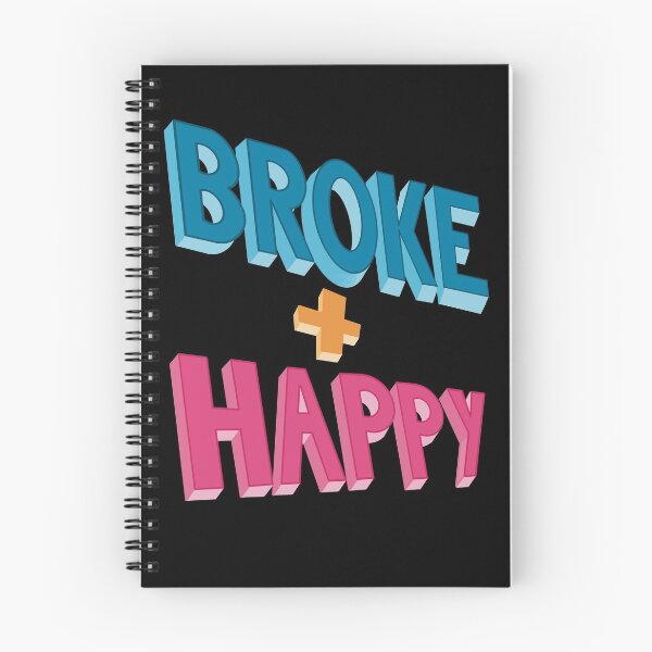 Item preview, Broke and Happy Bold Lettering designed and sold by ToriaScarlett.