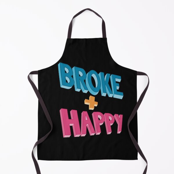 Item preview, Broke and Happy Bold Lettering designed and sold by ToriaScarlett.