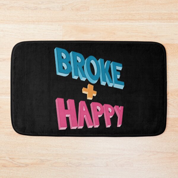 Item preview, Broke and Happy Bold Lettering designed and sold by ToriaScarlett.