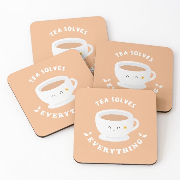 Item preview, Tea Solves Everything ~ Kawaii Tea Cup designed and sold by Marzuqi Che Rose.