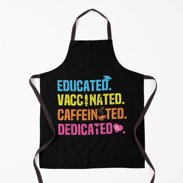 Item preview, Educated Vaccinated Caffeinated Dedicated Funny Nurse Gift For Nursing Lover Vintage Disttressed designed and sold by clothesy7.