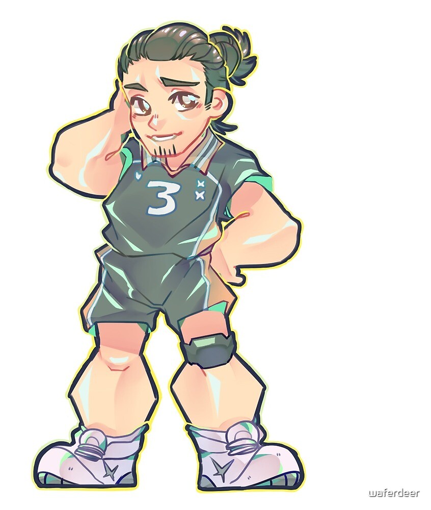 "Haikyuu!! Asahi Azumane" by waferdeer | Redbubble