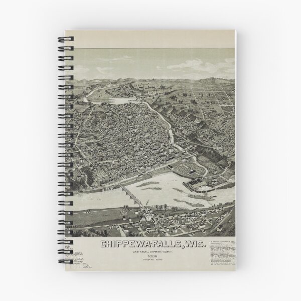 Item preview, Chippewa Falls, Wisconsin (1886) designed and sold by allhistory.