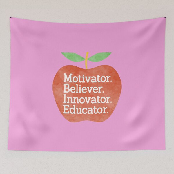 Item preview, Motivator Believer Innovator Educator, Teacher/Education, Teacher Gift, Teacher Life, Back To School, Red Apple designed and sold by JustGift.