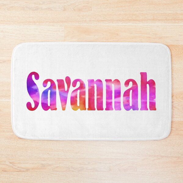 Item preview, Savannah girls name pretty multi-color design designed and sold by ComicKitsch.