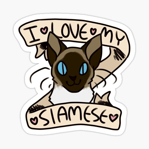 I <3 My Siamese Sticker