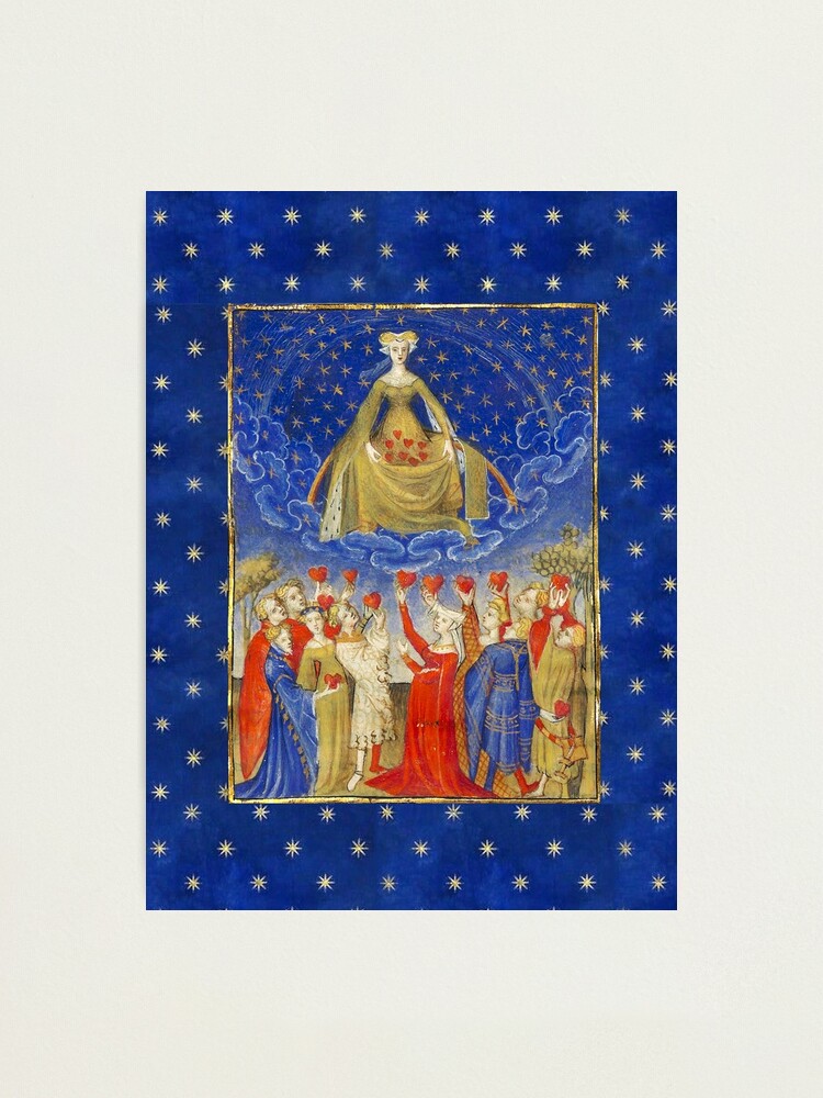 アート・デザイン・音楽 MEDIEVAL &RENAISSANCE MINIATURE PAINTING Little Garden of Paradise Art Print, Medieval Wall Art, Old