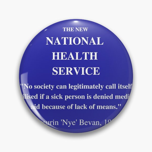Item preview, NHS Nye Bevan quote designed and sold by itinerist.