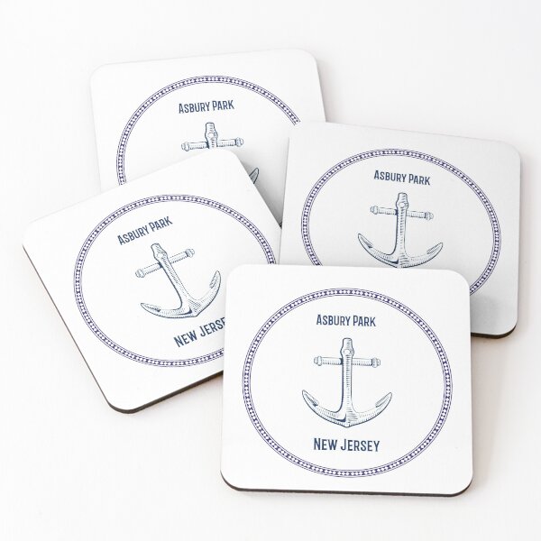 Item preview, Asbury Park New Jersey with Anchor Design designed and sold by JerseyBoysTees.