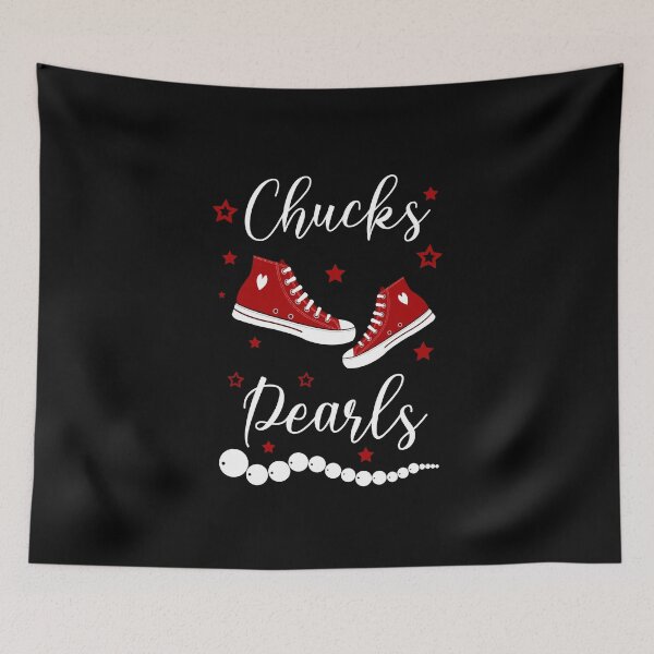 Item preview, Red Chucks And Pearls 2021 designed and sold by Designting.