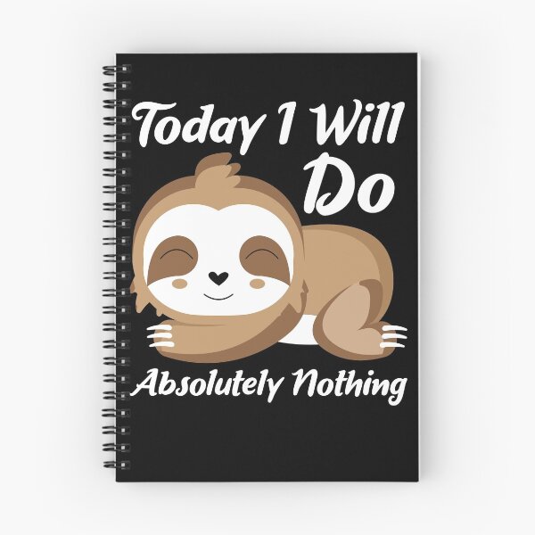 Item preview, Today I will do absolutely nothing sloth  designed and sold by mermaidselina.