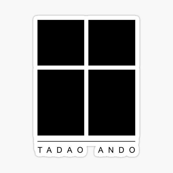 Vista previa del artículo con la obra «Tadao Ando Logotipo», diseñado y vendido por StrangeReflect.