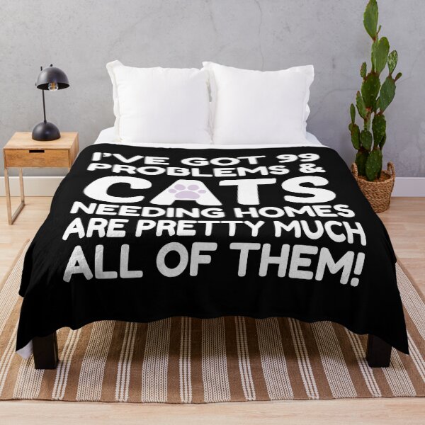 Item preview, pet finders - animals shelters near me - I’ve got 99 problems & cats needing homes are pretty much all of them! Classic T-Shirt - animal rescue, pet adoption, puppies, cats, animals shelters near me,  designed and sold by MrSamir.