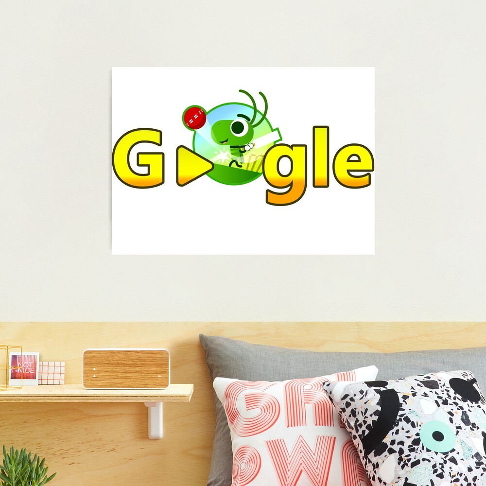 popular google doodle cricket gamed funny cool 2 Poster for Sale