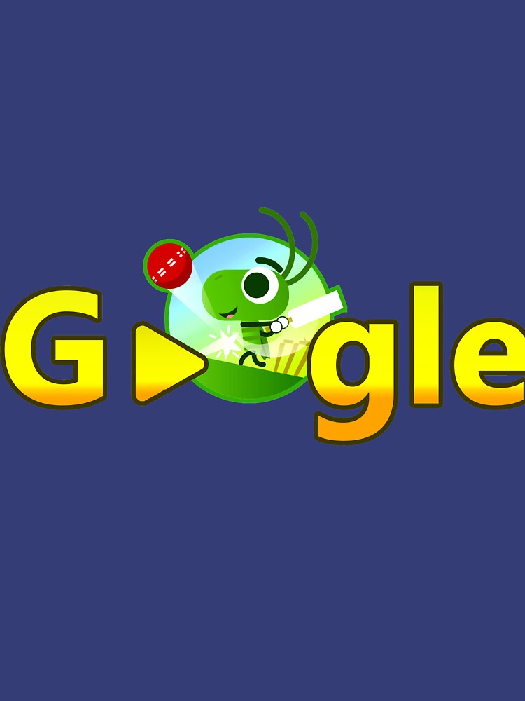 popular google doodle cricket game funny cool Photographic Print for Sale  by UNICORN86