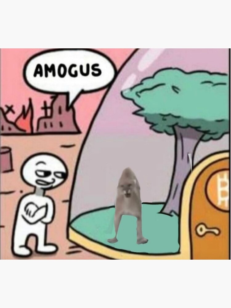 amogus Sticker for Sale by memelordKING