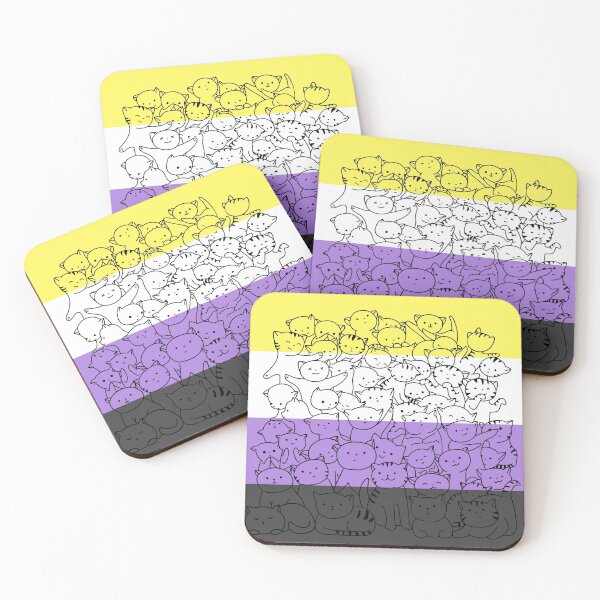 Item preview, Nonbinary enby Cat Pride Flag designed and sold by MickTilio.