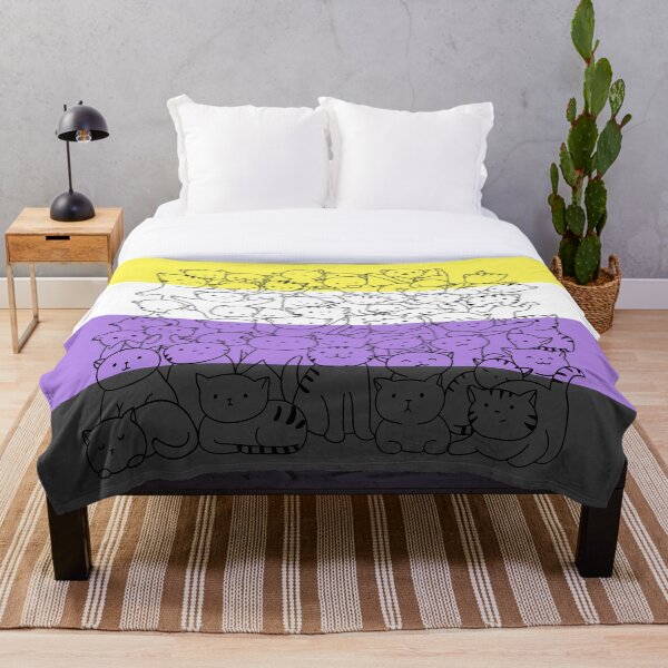 Item preview, Nonbinary enby Cat Pride Flag designed and sold by MickTilio.