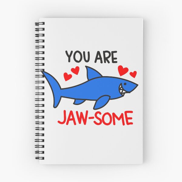 Item preview, You Are Jaw-some Funny Cute Shark Valentines Day Pun Gifts designed and sold by MiscelChr.