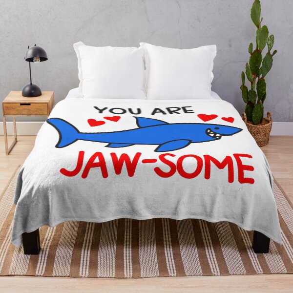 Item preview, You Are Jaw-some Funny Cute Shark Valentines Day Pun Gifts designed and sold by MiscelChr.