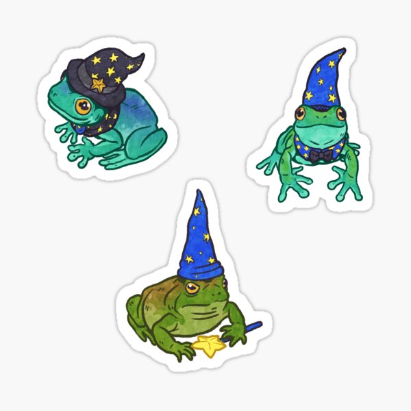 Magical Frog and Toad Friends Sticker