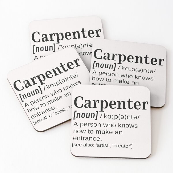 Item preview, Carpenter Funny Definition Knows How to make an Entrance designed and sold by DefinitionX.