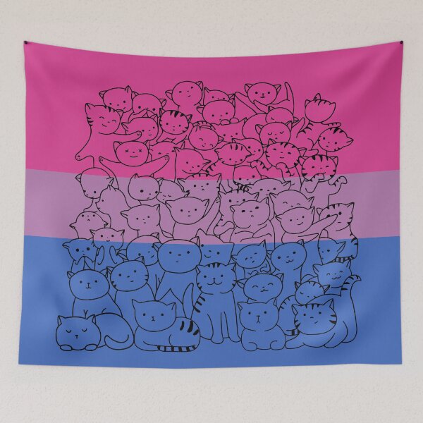 Item preview, Bi sexual Cat Pride Flag designed and sold by MickTilio.