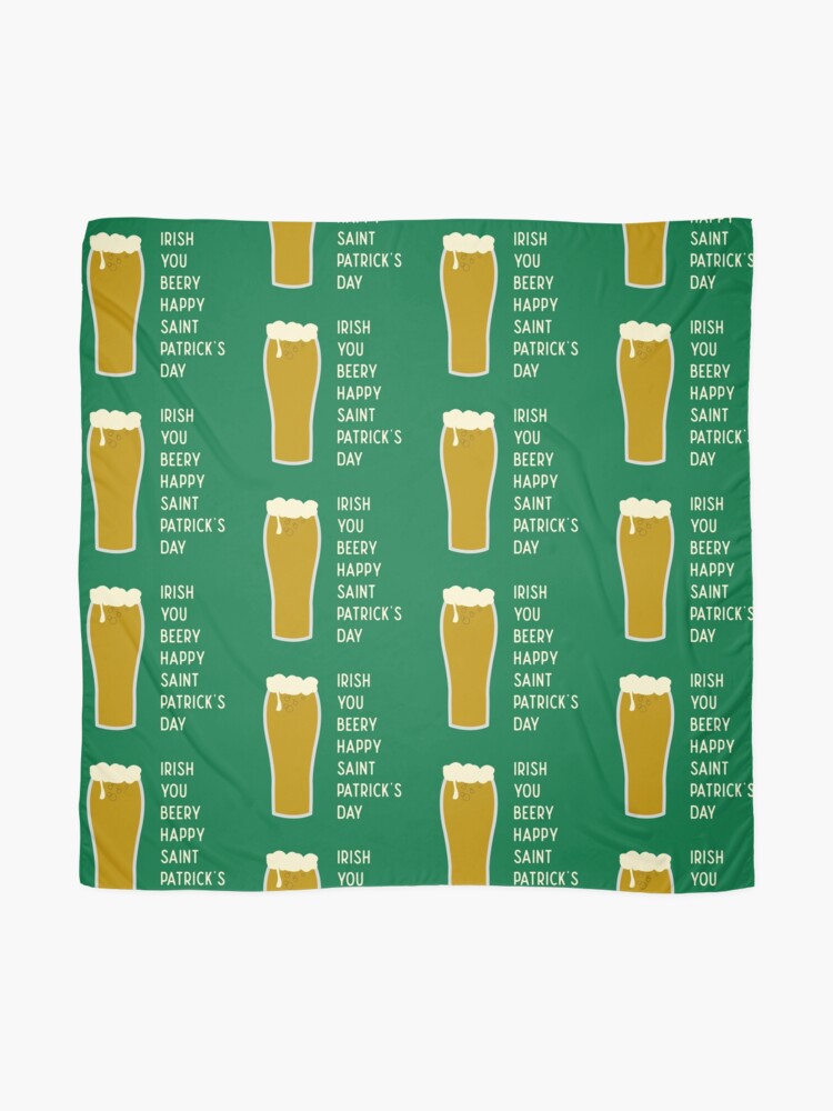 Alternate view of Irish You Beery Happy Saint Patrick's Day Scarf