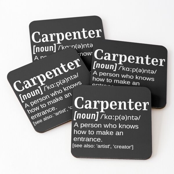 Item preview, Carpenter Joiner Gift Funny Clever Definition Knows How to make an Entrance designed and sold by DefinitionX.