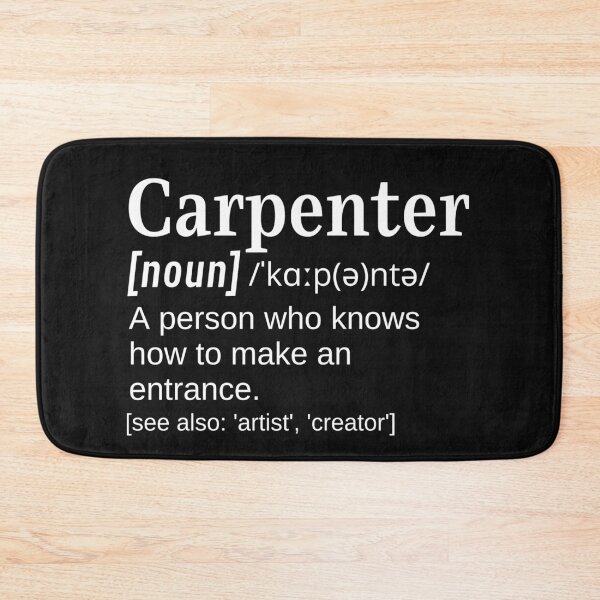Item preview, Carpenter Joiner Gift Funny Clever Definition Knows How to make an Entrance designed and sold by DefinitionX.