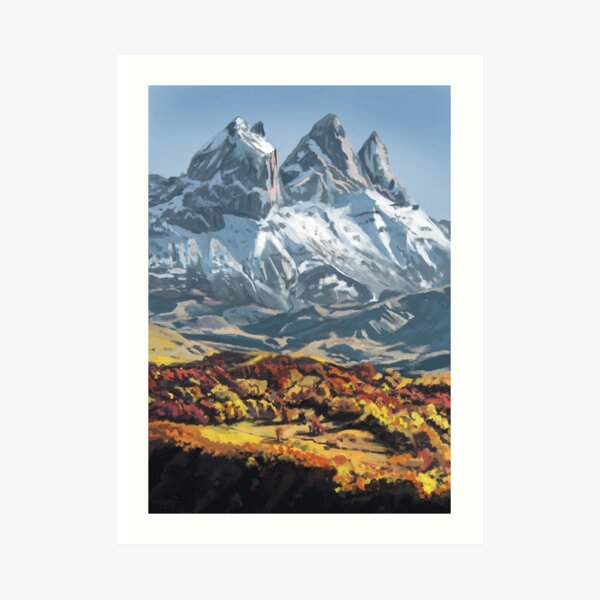 Aiguilles d'Arves Impression artistique