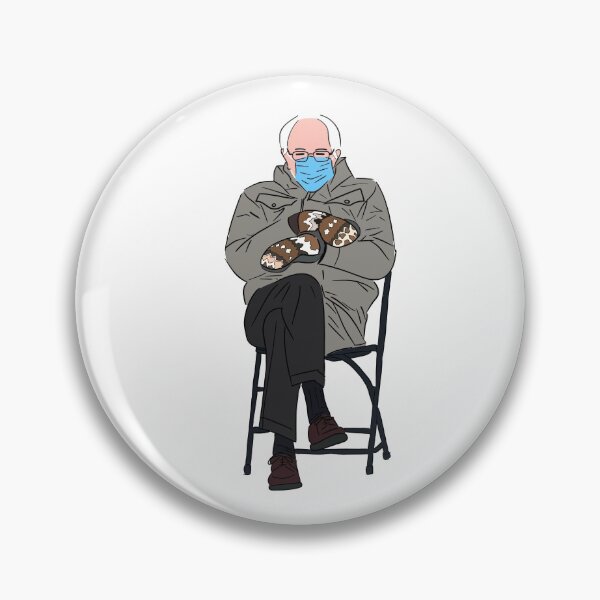 Item preview, Bernie Sanders Mittens Meme Inauguration hand drawn designed and sold by Susan Turpin.