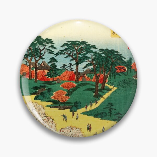 Item preview, "Higurashi no sato jiin no rinsen" by Ando Hiroshige designed and sold by Ukiyo-e World.