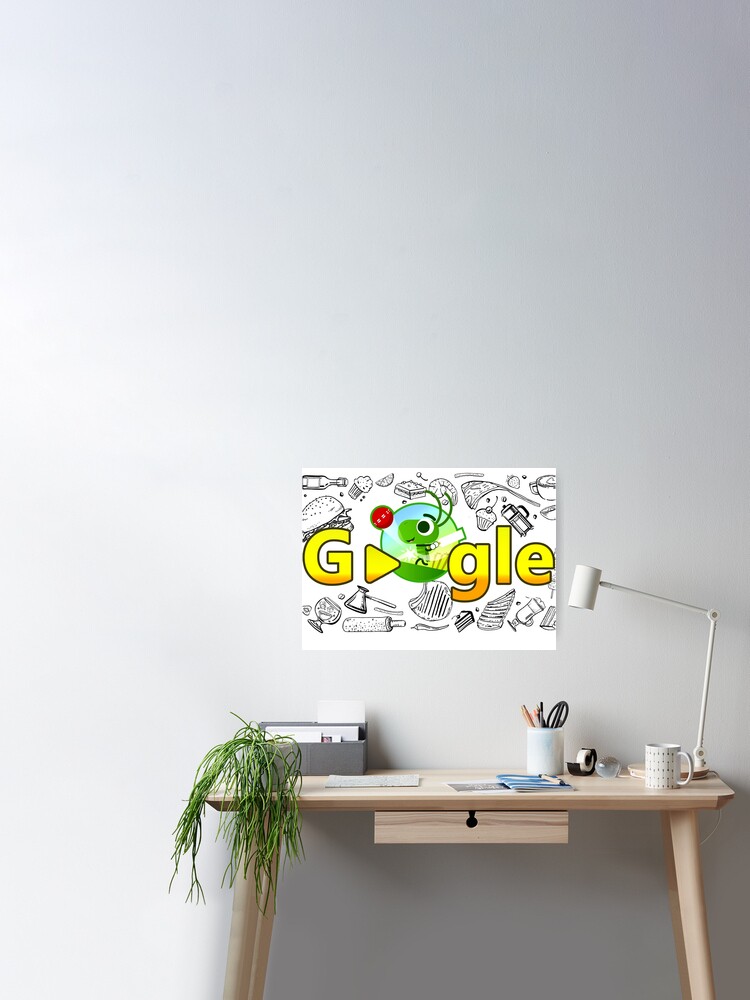 popular google doodle cricket gamed funny cool 2 Poster for Sale