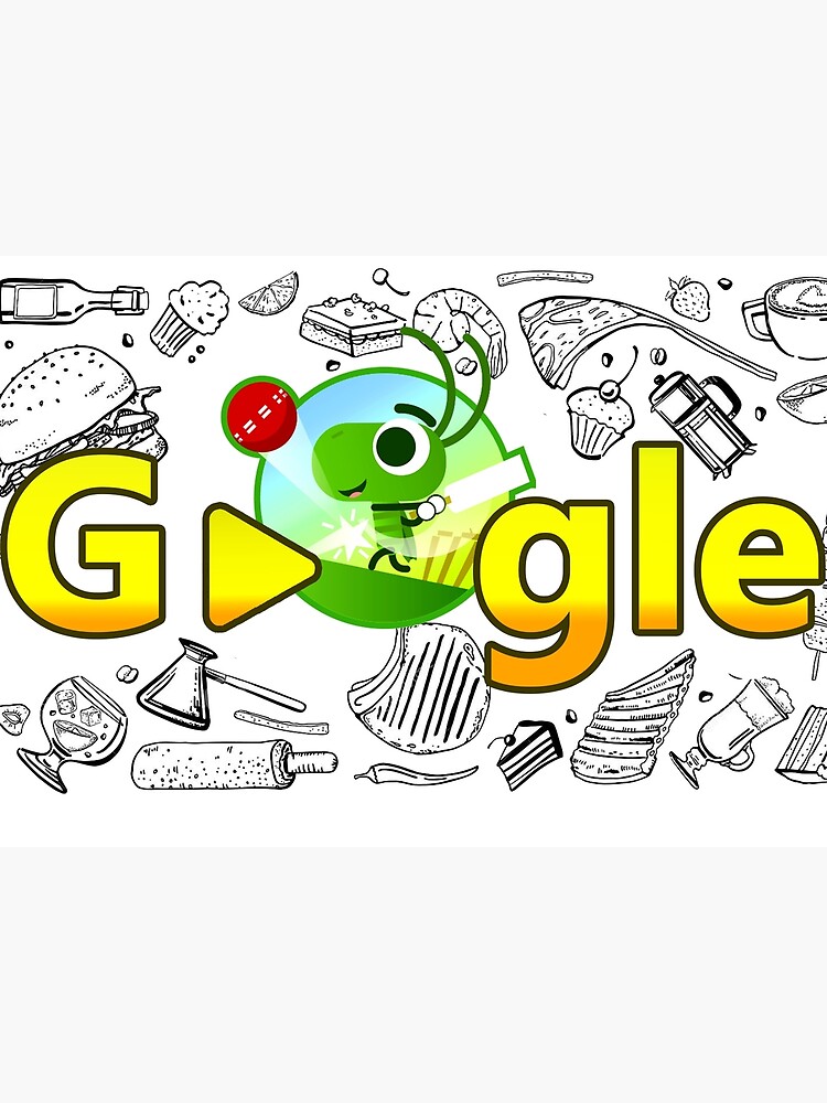 popular google doodle cricket gamed funny cool 2 Poster for Sale by  UNICORN86
