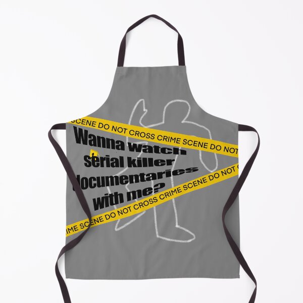 Item preview, Wanna watch serial killer documentaries with me?Crime scene tape, body outline designed and sold by qlobba.