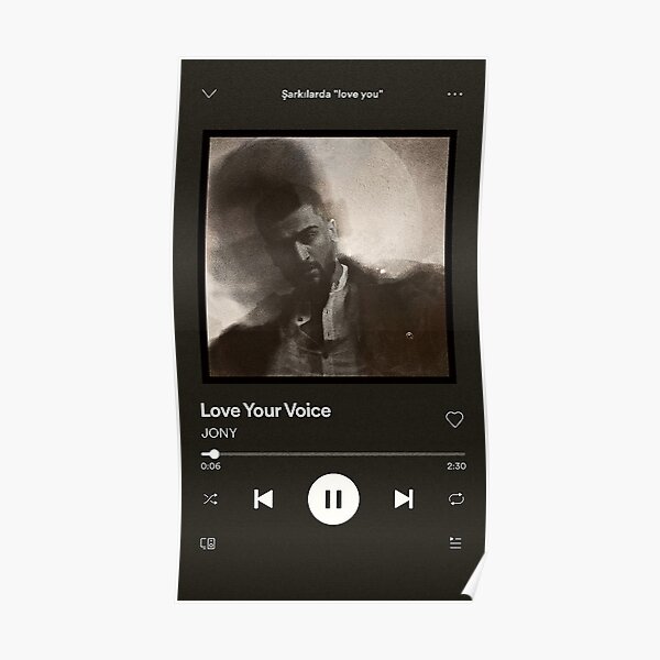 Jony Love Your Voice Valentines Day Gifts Poster By Adolfha Carol Redbubble