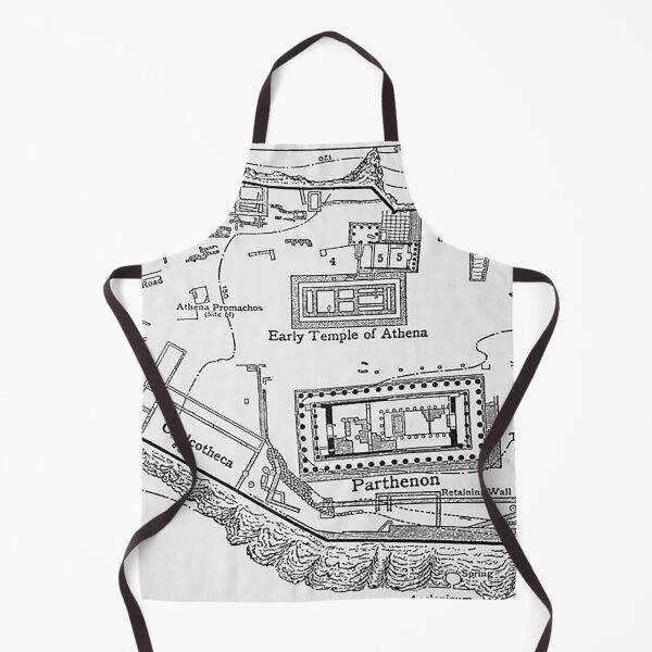 Item preview, Map of ancient Acropolis of Athens designed and sold by ClassicalGreece.