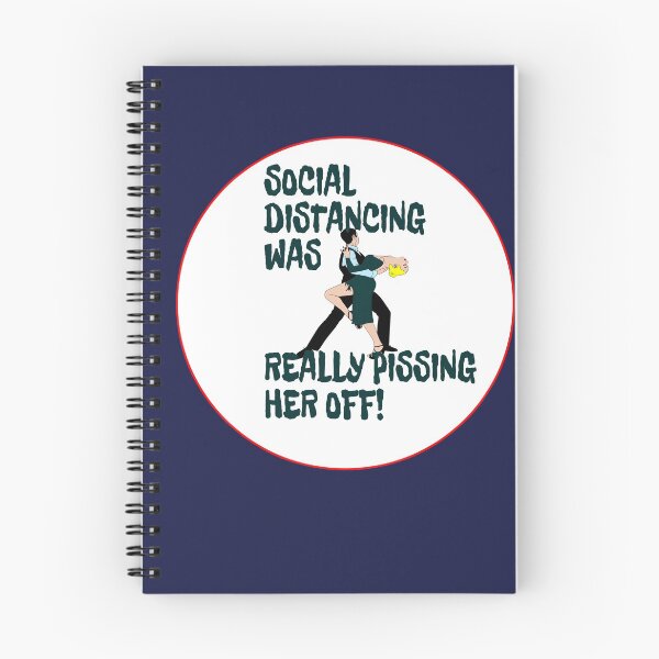 Item preview, Social distancing was really pissing her off sticker designed and sold by Areashor.