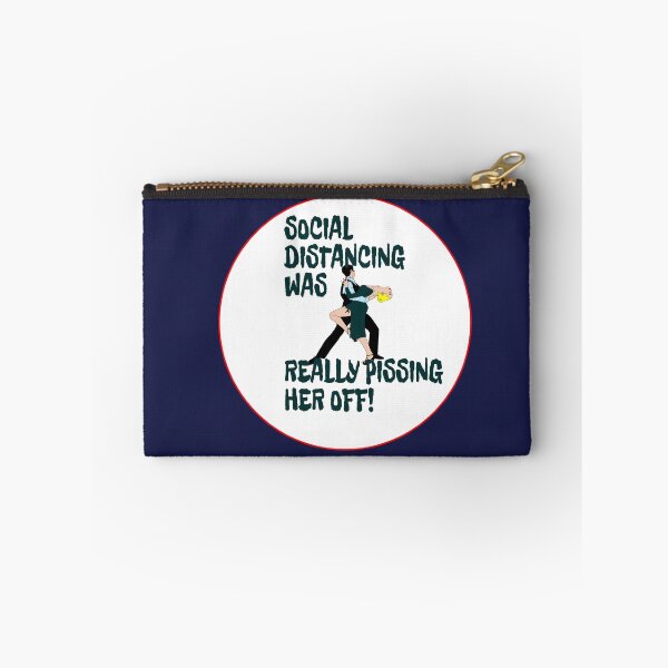 Item preview, Social distancing was really pissing her off sticker designed and sold by Areashor.