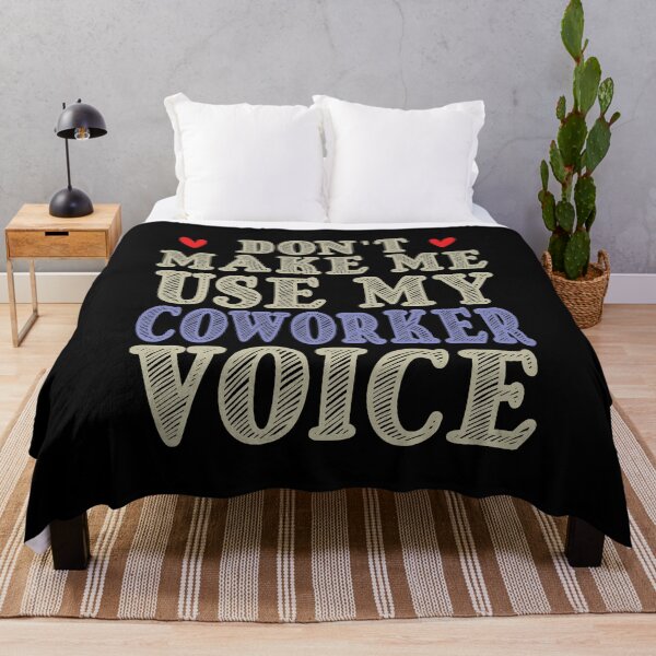 Item preview, Don't Make Me Use My Co-Worker Voice, Cute Funny Gift Ideas For Co-Workers designed and sold by awesomedraw.