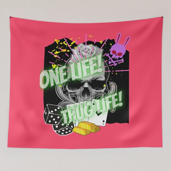 Item preview, One Life Thug Life Skull Vegas Shirt for Girls designed and sold by Nickibeutel.